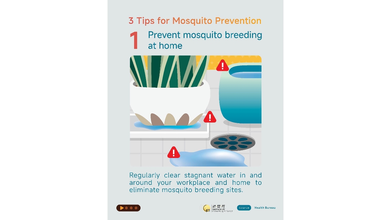 Guard against chikungunya fever: Be aware of signs and symptoms, follow the “3 Tips for Mosquito Prevention”