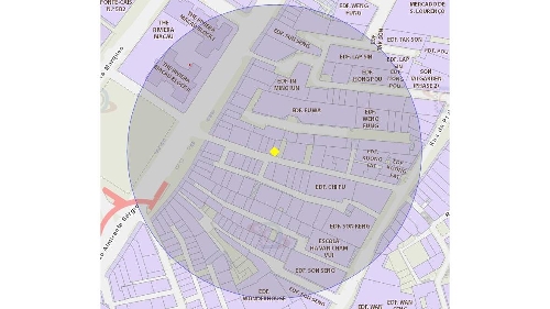 Aviso de eliminação química de mosquitos dos Serviços de Saúde