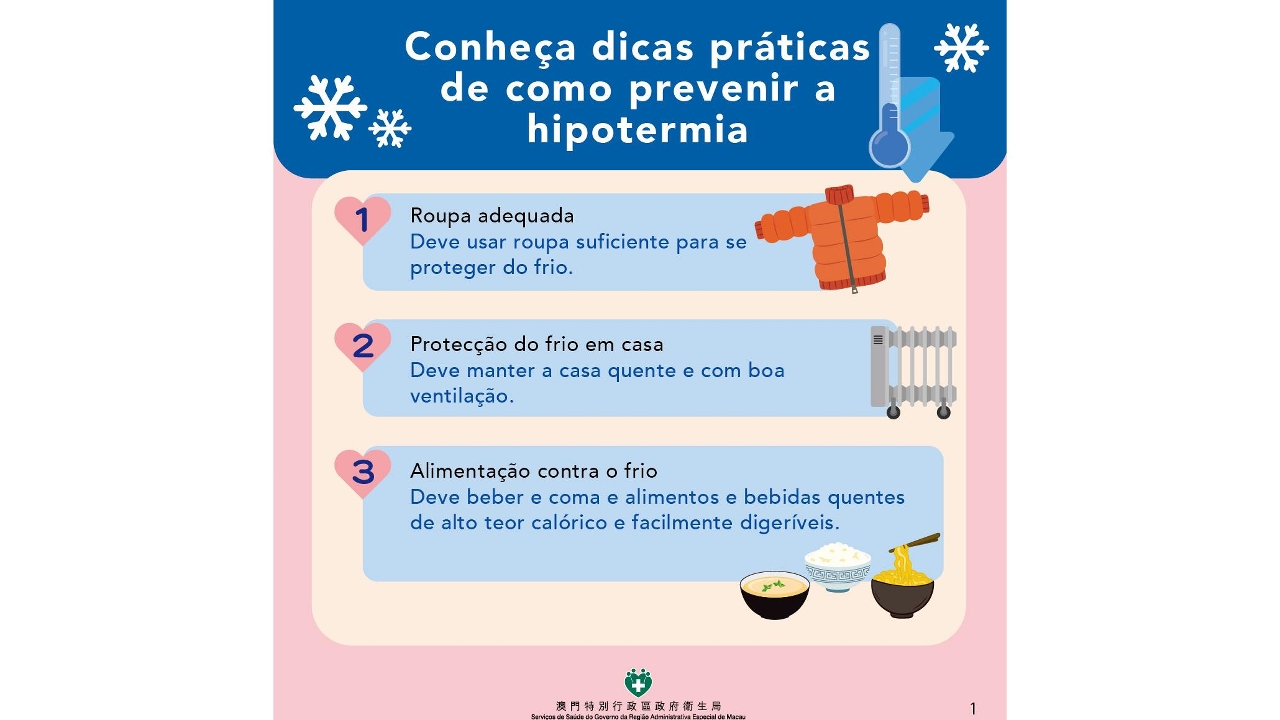 Descida significativa das temperaturas nos próximos dias Serviços de Saúde apelam a cuidados redobrados com idosos e doentes para prevenir a hipotermia