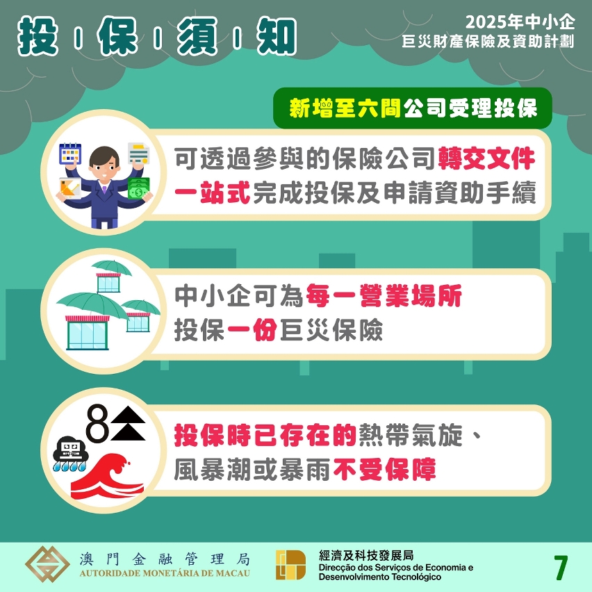 2025年中小企巨災財產保險及資助計劃