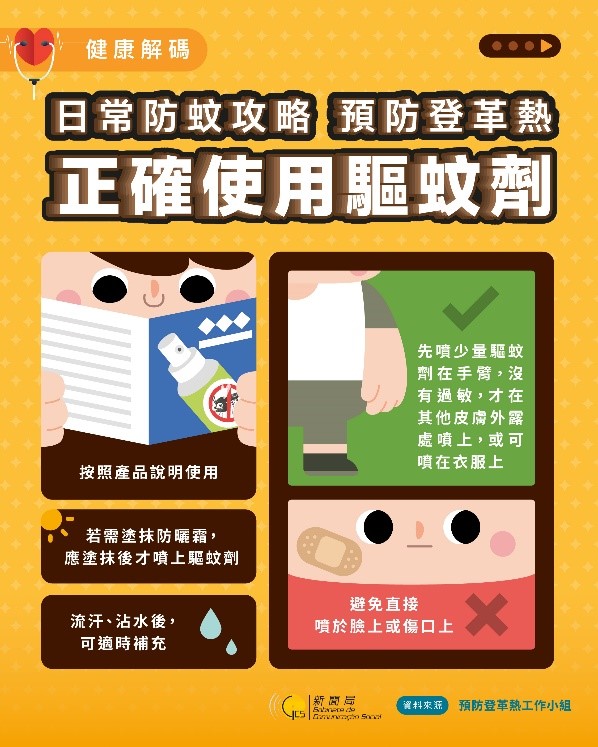 日常防蚊攻略  预防登革热