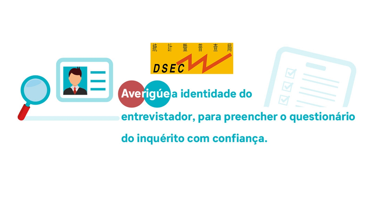 Averigúe a identidade do entrevistador, para preencher o questionário do inquérito com confiança