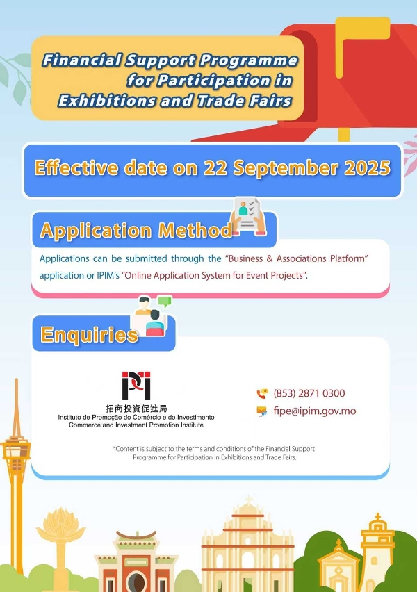 “financial support programme for participation in exhibitions and trade fairs” (infographics)3