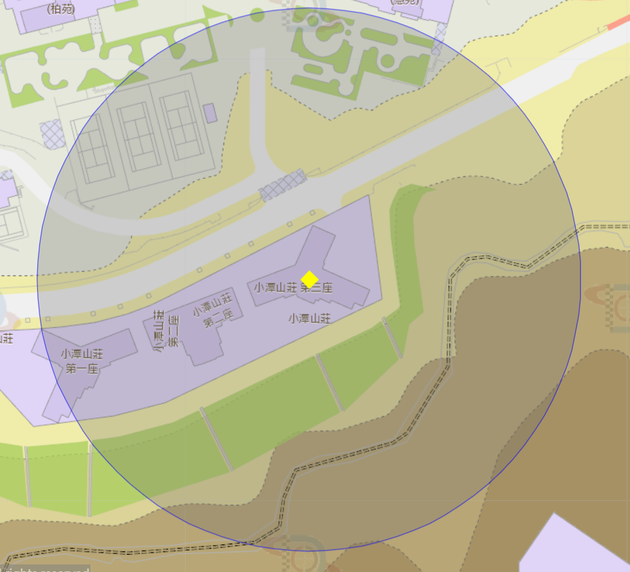9. 氹仔小潭山莊第三座附近風險區域100米半徑範圍