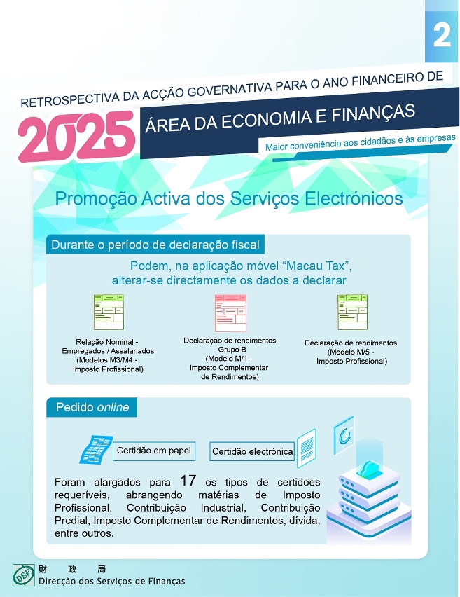 【Foco na acção governativa】DSF em contínuo desenvolvimento dos serviços electrónicos, proporcionando maior conveniência aos cidadãos e às empresas_2