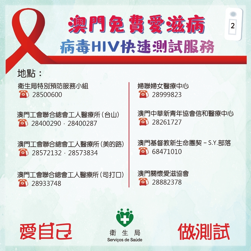 愛滋病病毒hiv快速測試服務圖文包 2