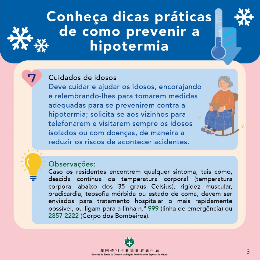 Conheça dicas práticas de como prevenir a hipotermia