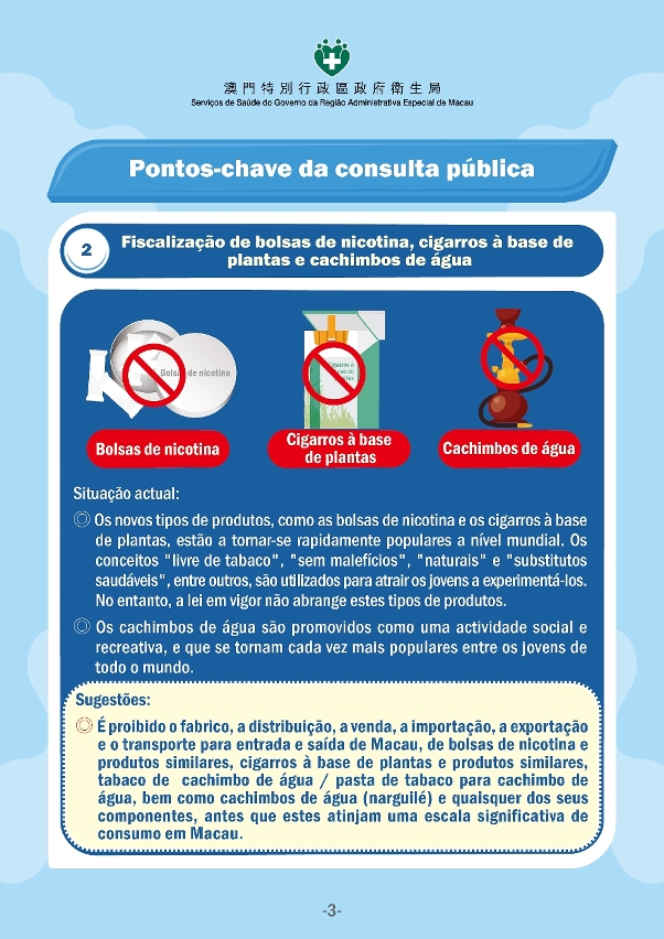 Infografias relativas aos conteúdos da consulta pública sobre a alteração ao Regime de Prevenção e Controlo do Tabagismo