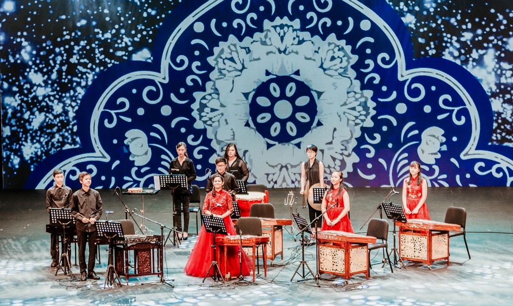 Exibição no interior- Escola de Música do Conservatório de Macau