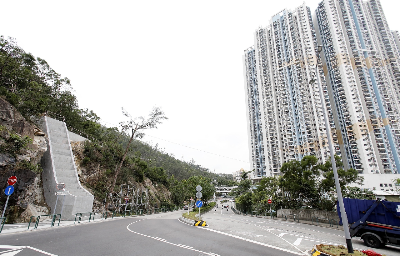 氹仔大潭山雨水截流工程現已竣工。