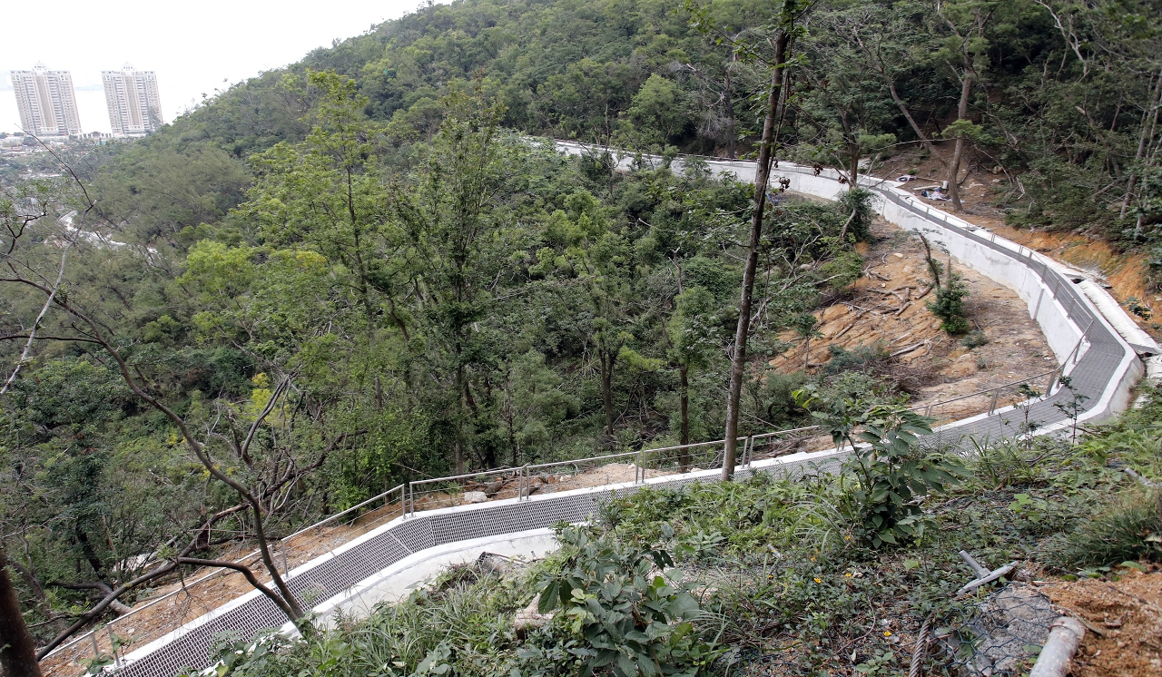 氹仔大潭山雨水截流工程現已竣工。