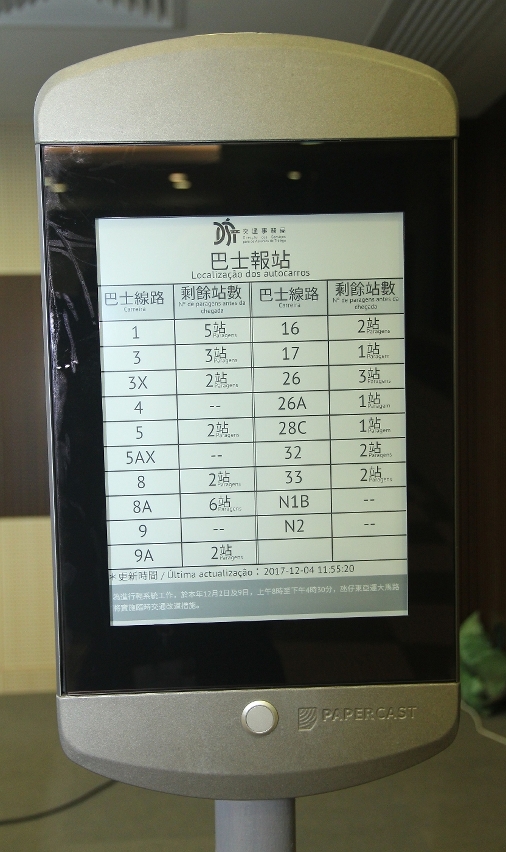 太陽能式電子站牌式樣
