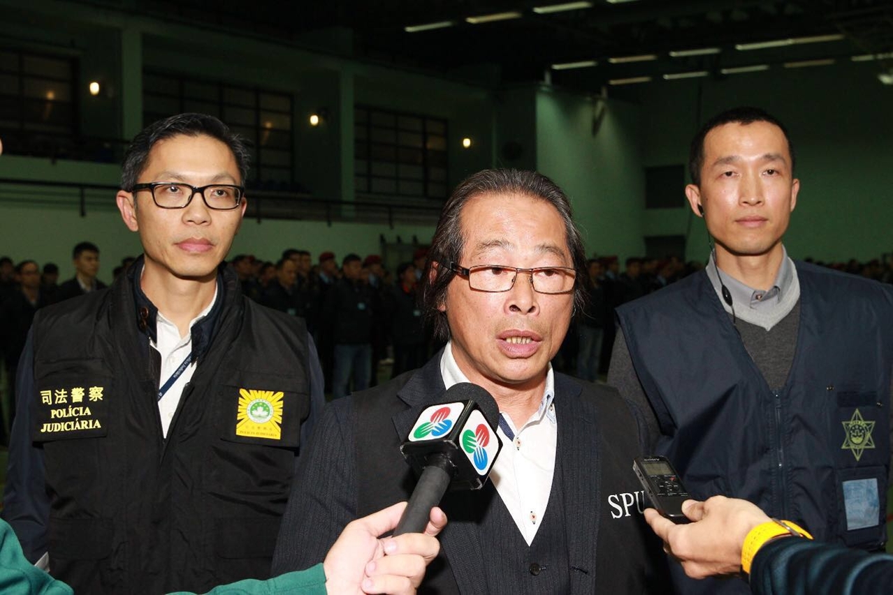 行動前羅偉業總局局長助理接受採訪