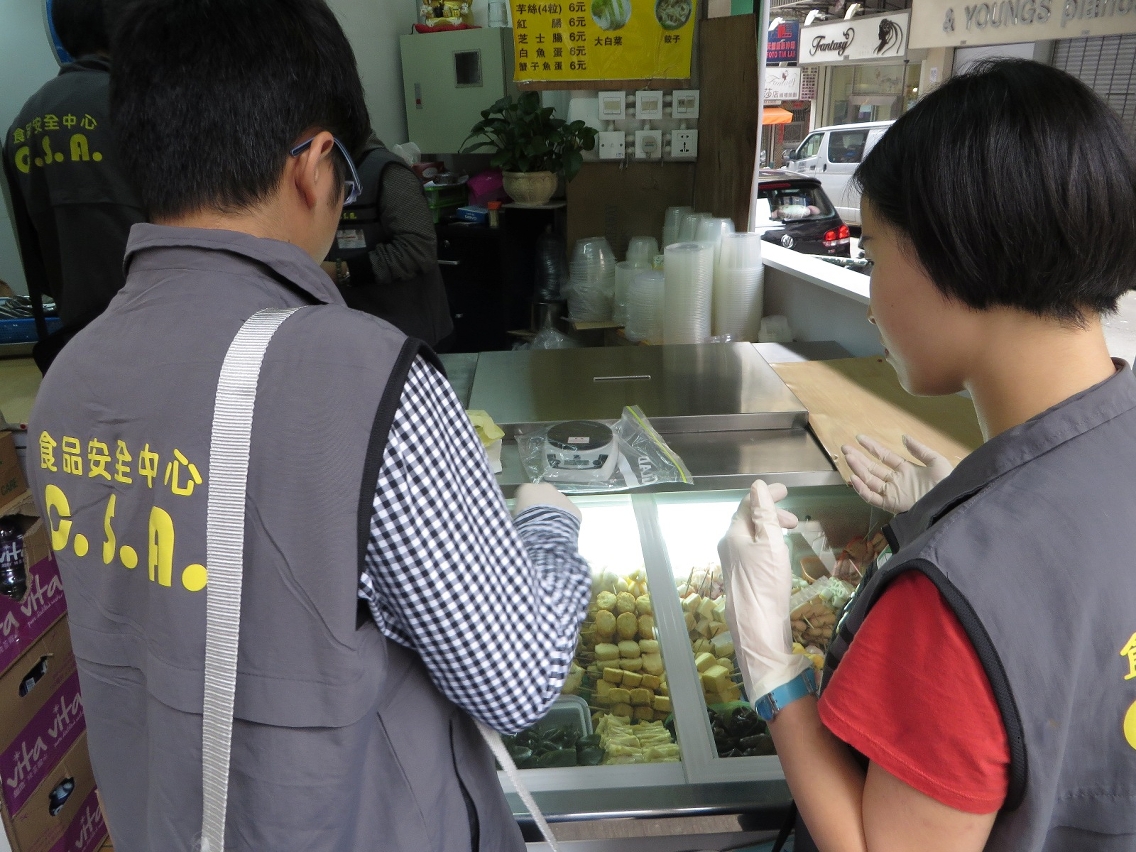 中心每月食安巡查平均一千間次