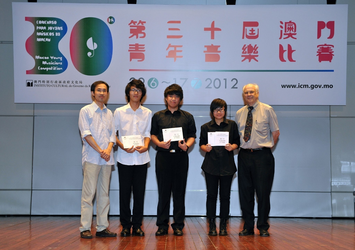 長號獨奏 (中級)第一、二、三名與評判