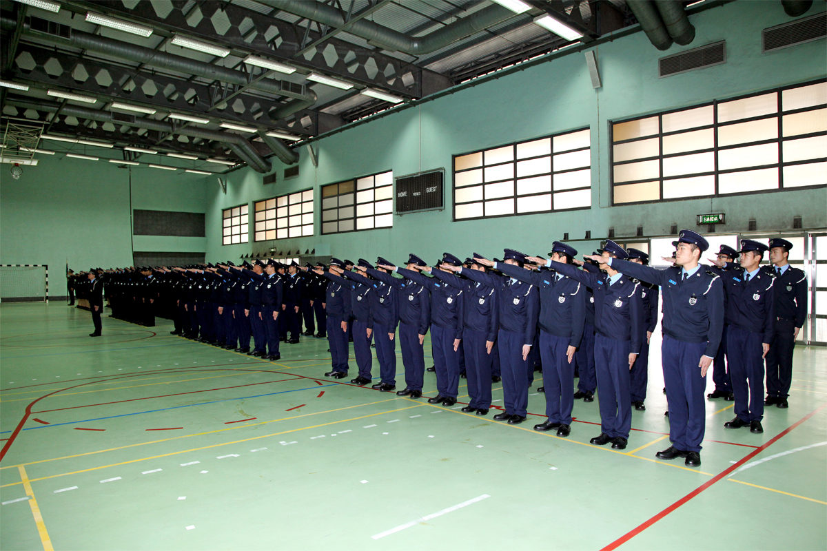 治安警察局舉行警員就職典禮