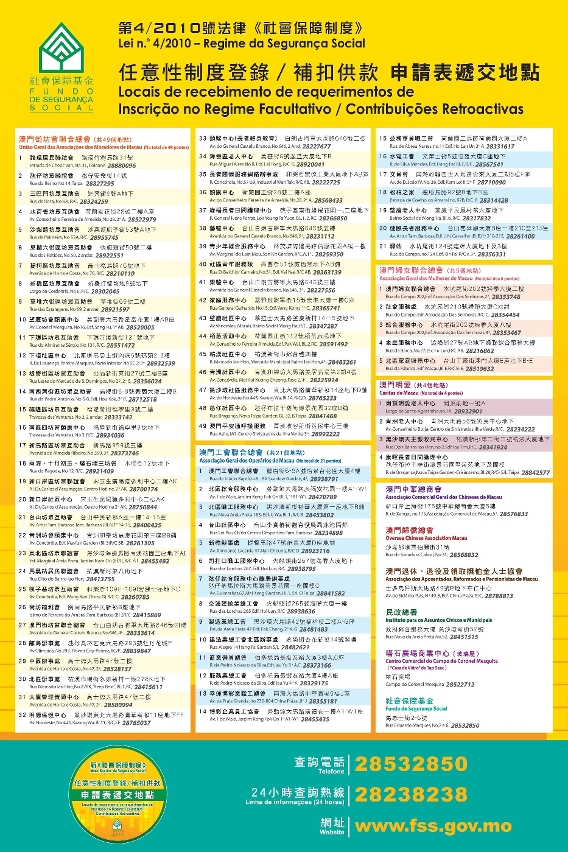 85個服務點的詳細資訊（海報）