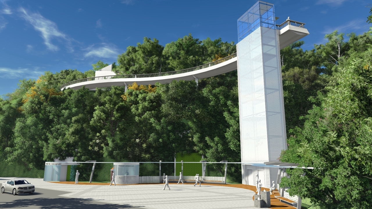 Planta de antevisão da paisagem da Colina da Taipa Pequena