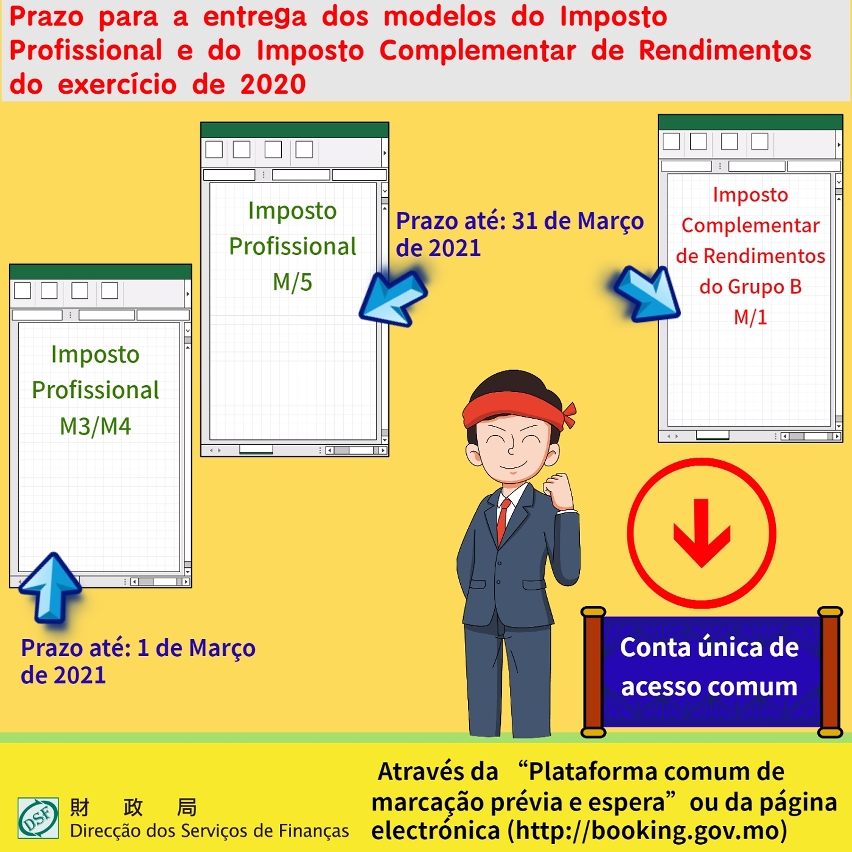 Prazo para a entrega dos modelos do Imposto Profissional e do Imposto Complementar de Rendimentos do exercício de 2020_01
