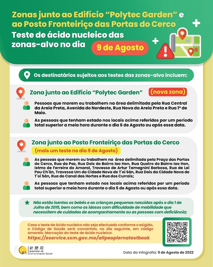 【Infografia】Zonas junto ao Edifício "Polytec Garden" e ao Posto Fronteiriço das Portas do Cerco