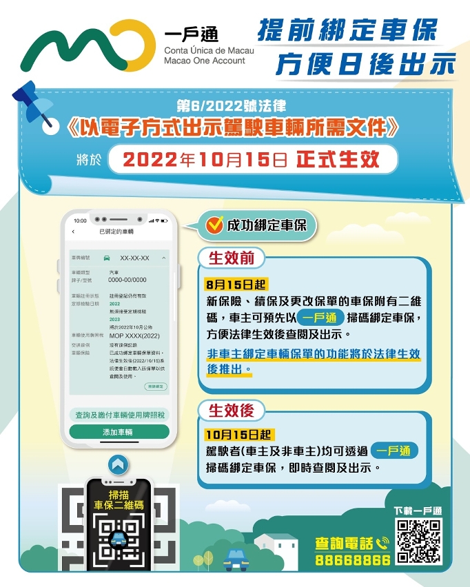提前綁定車保 方便日後出示