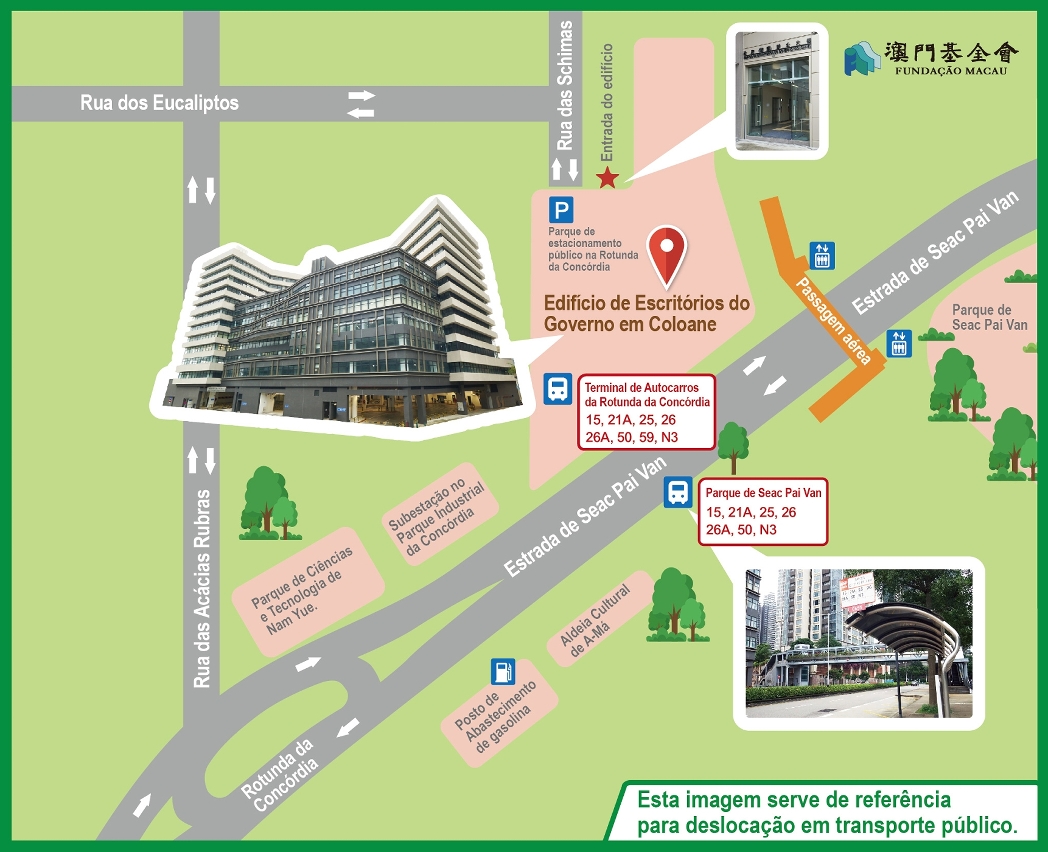 (Mapa) Mudança da sede da fundação macau