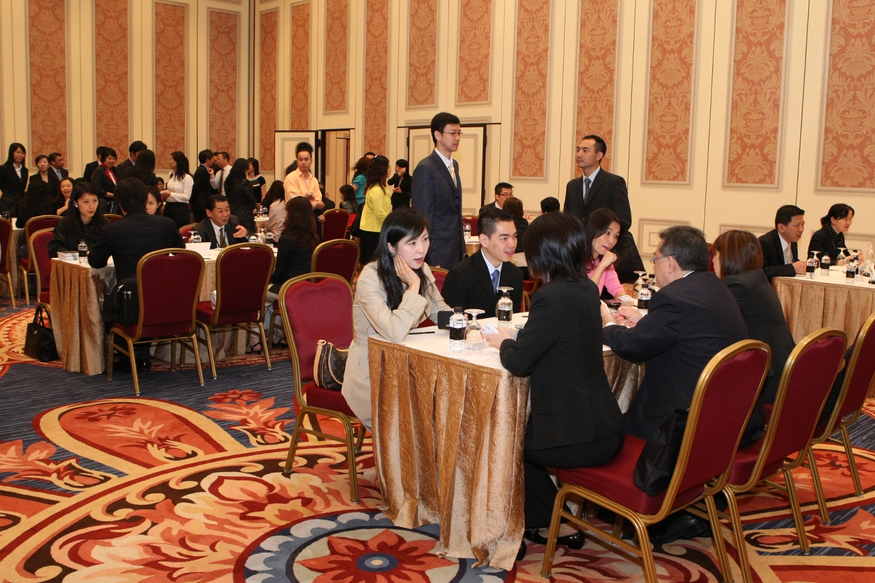 MGTO representatives and trades in the mini mart