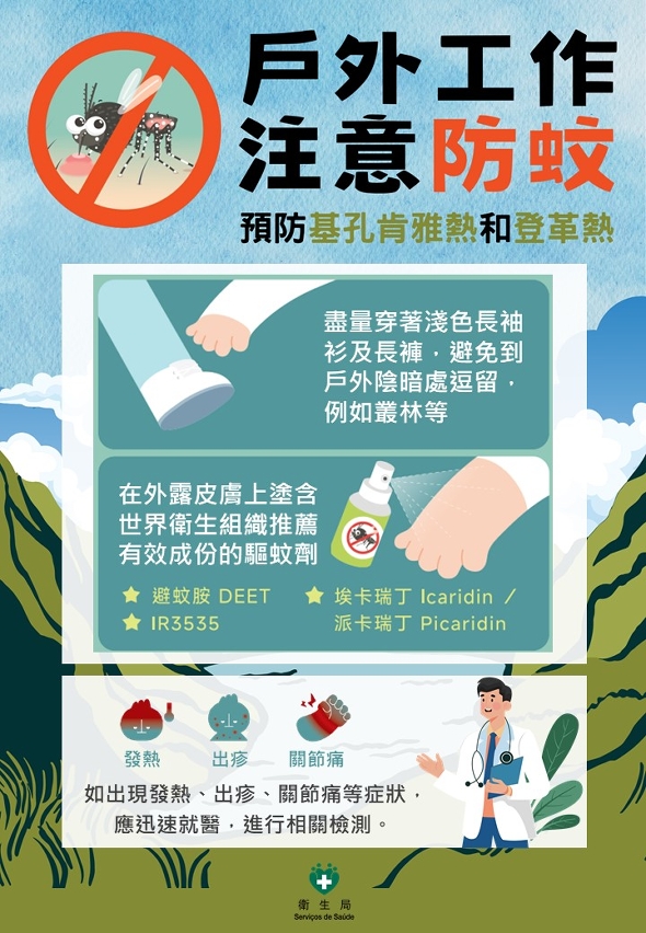 戶外工作注意防蚊
