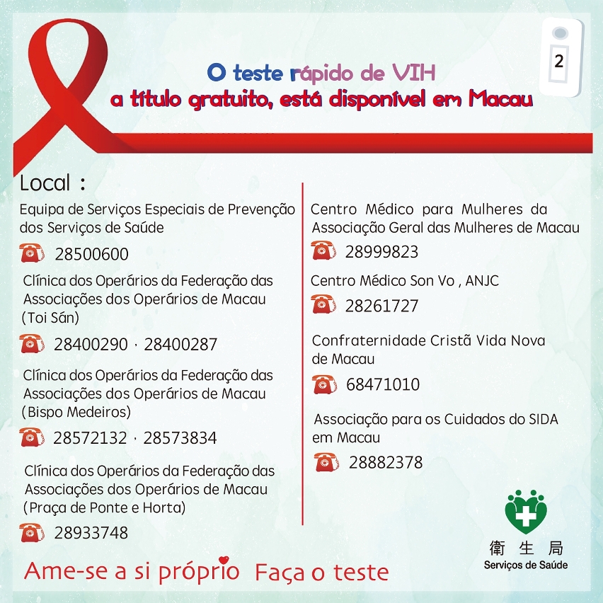 Infografia sobre os serviços de teste rápido de vih 2