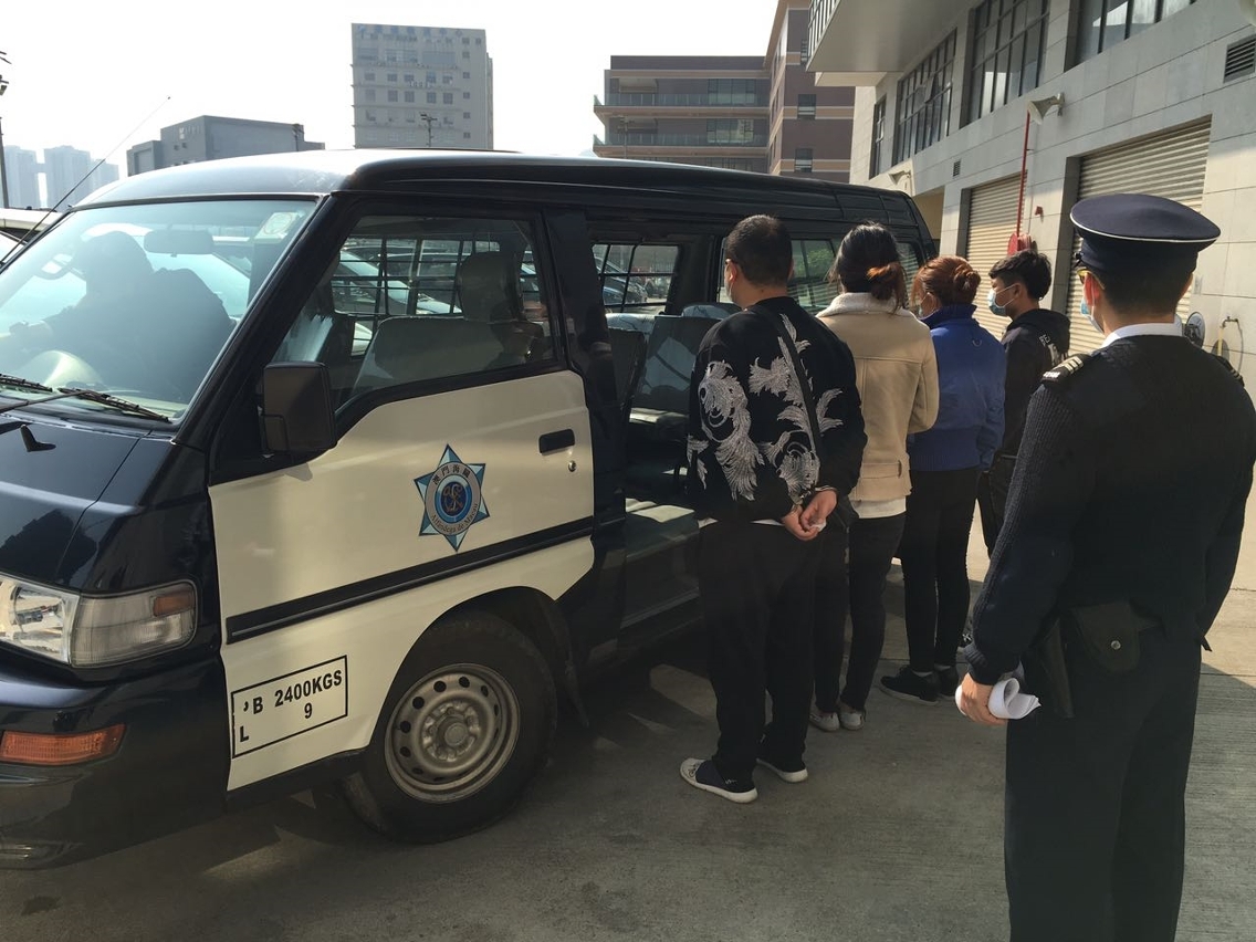 有關人士將被移送司法機關及治安警察局處理