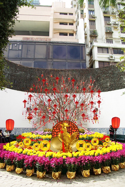 民署大樓有充滿農曆新年氣氛的節慶佈置
