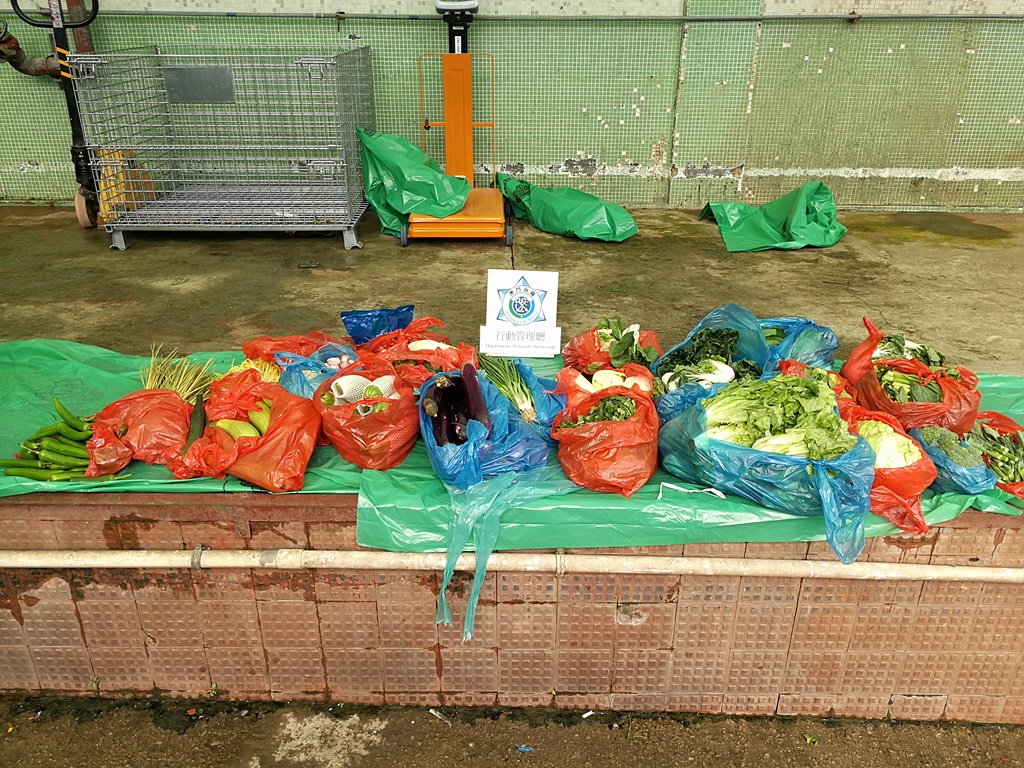 海關及民署於聯合行動之檢獲物