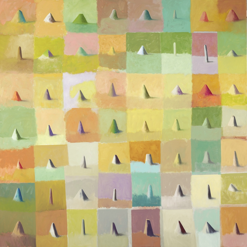 Fantasia cromática（Óleo sobre tela / 200 x 200 cm /2010）