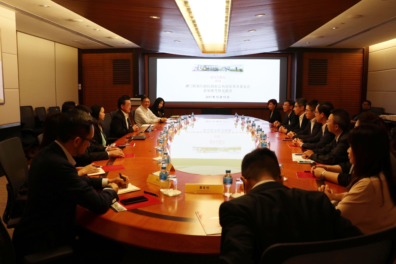 Participação da delegação do Conselho para os Assuntos de Habitação Pública na visita de intercâmbio sobre a política de habitação pública em Singapura