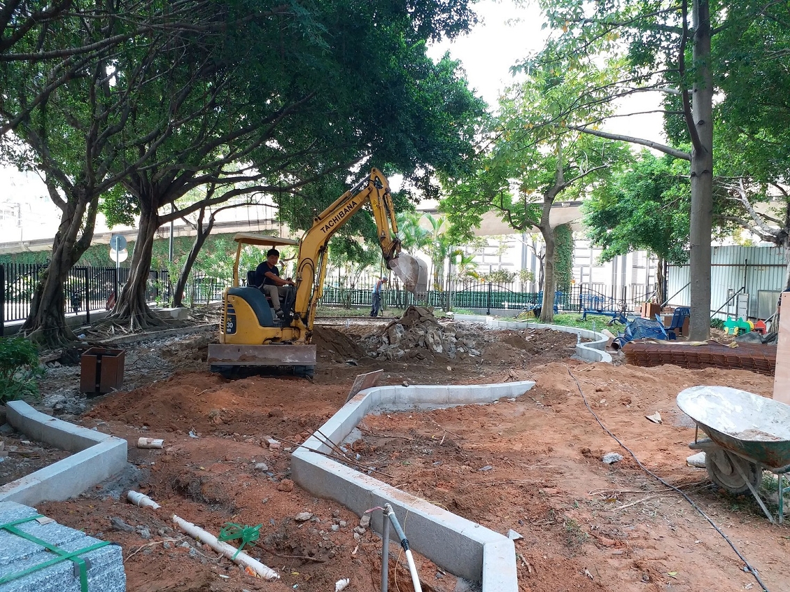 民署現正進行遊樂區基礎建造工作