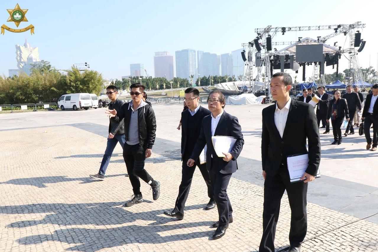 各領導主管巡視西灣湖廣場