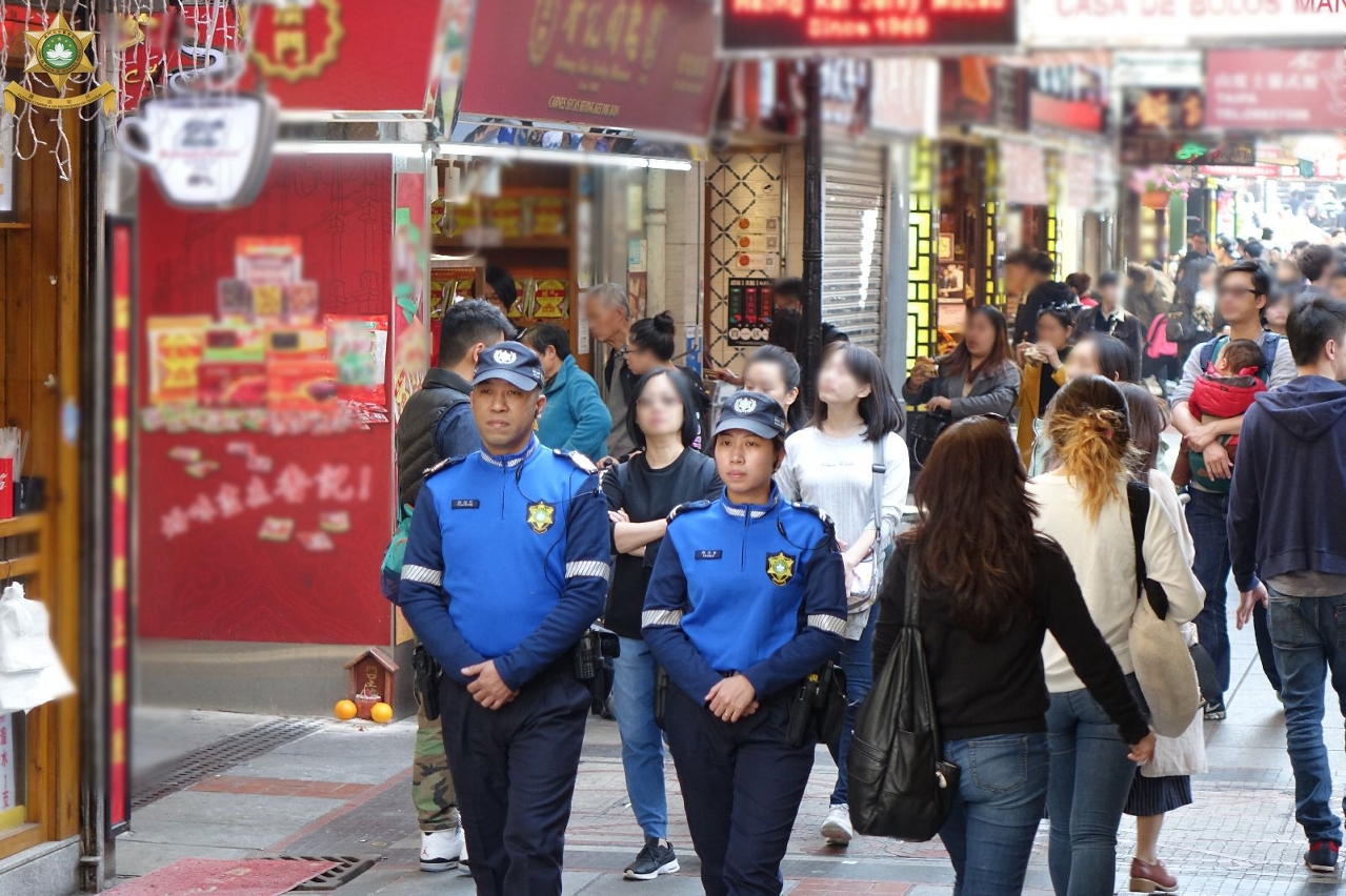 旅遊警察於旅遊旺區加強巡邏　防止罪案發生