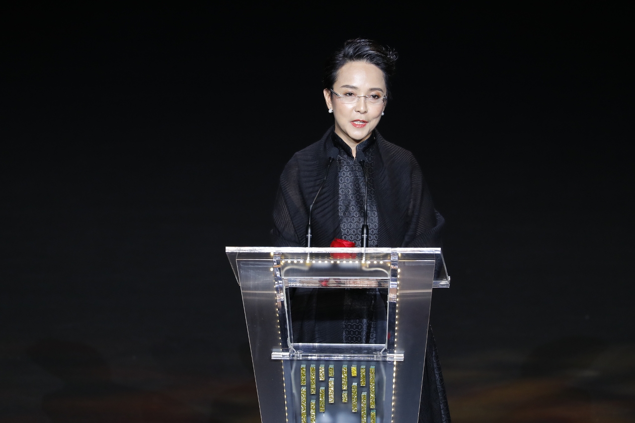 MGTO Director and President of the IFFAM Organizing Committee, Maria Helena de Senna Fernandes, addresses the Awards Ceremony