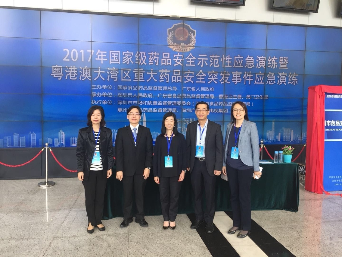 Subdirector dos Serviços de Saúde, Dr. Cheang Seng Ip, liderou a delegação a assistir à actividade