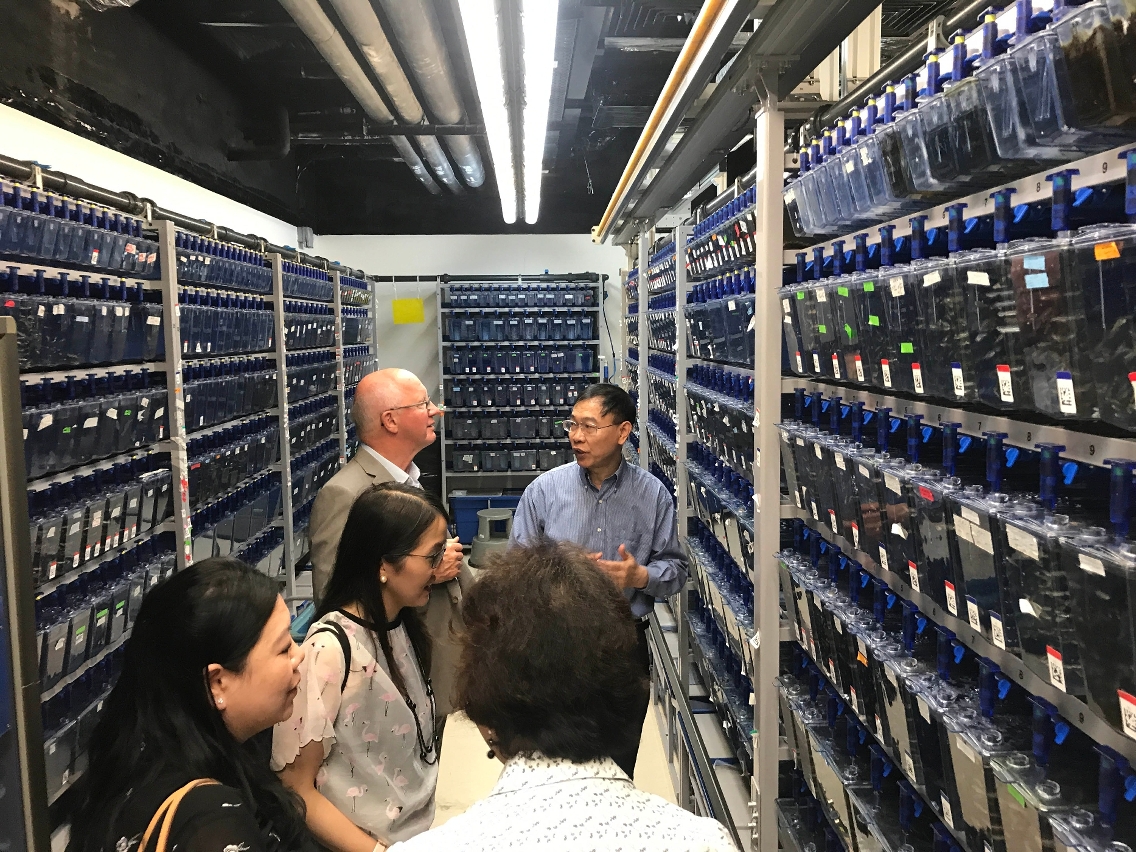The guests visit UM’s Research Building