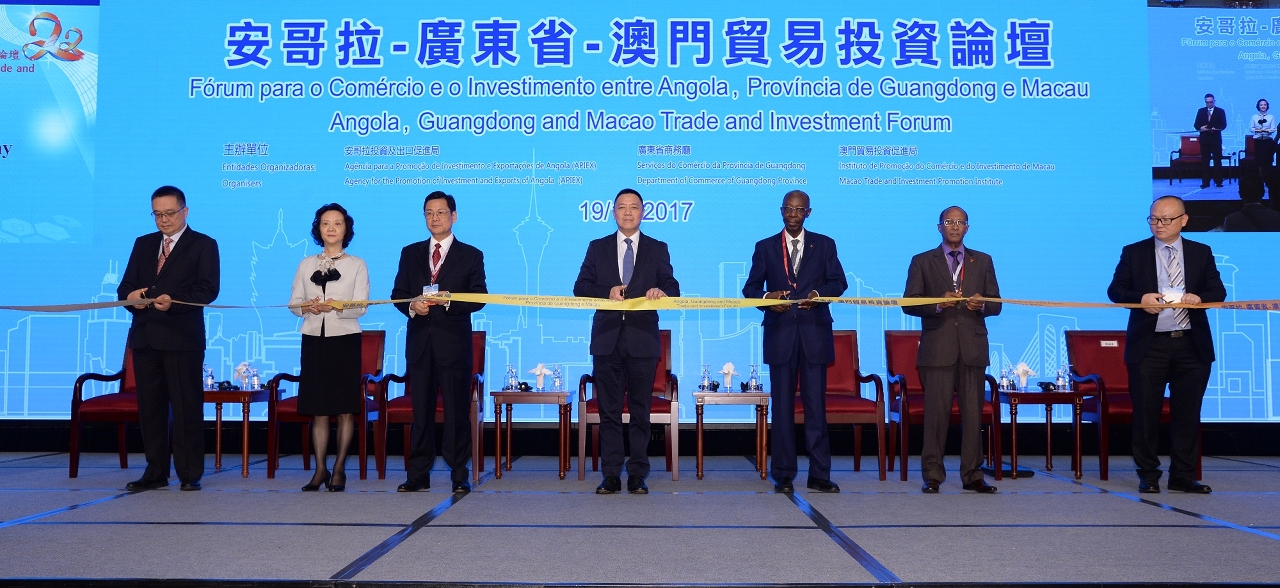Officiating at the opening of the Forum