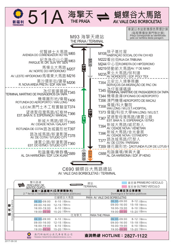 51A路線指南