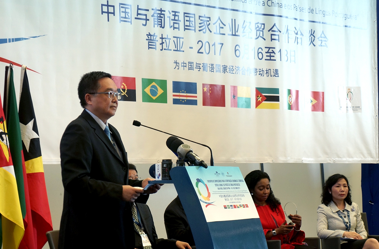 O Presidente do IPIM, Dr. Jackson Chang, salientou que a China e os Países de Língua Portuguesa estão a acolher novas oportunidades de cooperação.
