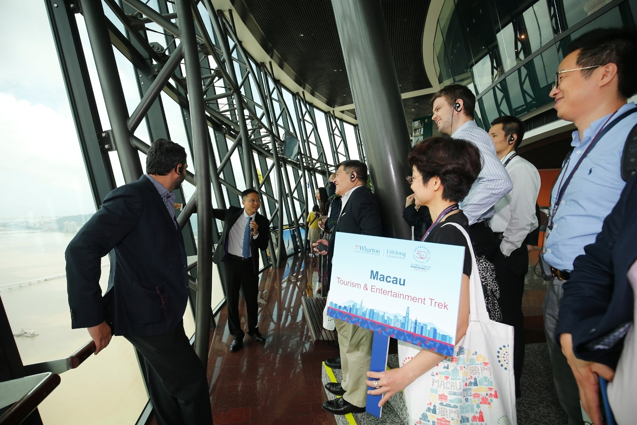 Grupo da Escola Wharton visita infraestruturas de turismo de Macau
