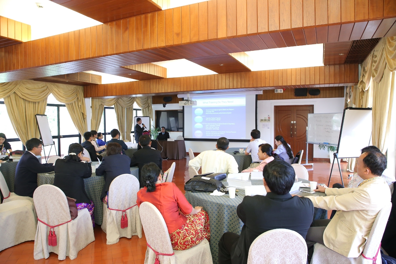 Participants having the lecture.