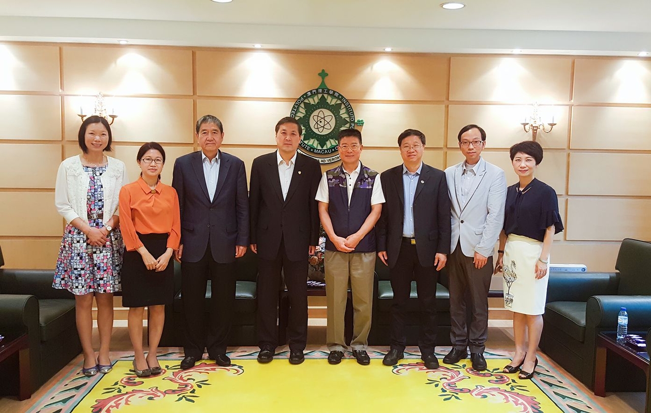 暨南大學校長胡軍教授率團到訪澳門理工學院