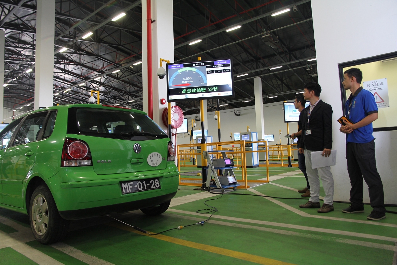 測量汽車尾氣排放演示