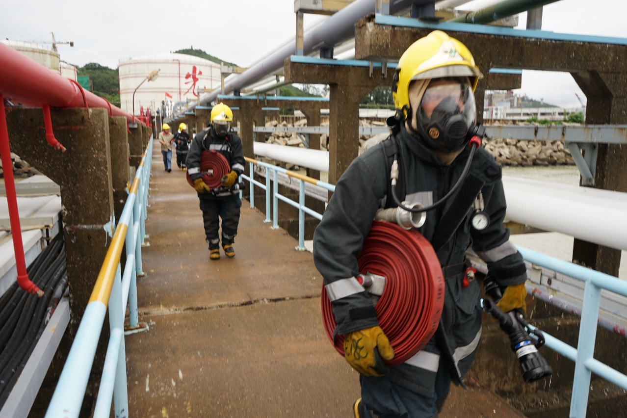 Simulacro de incêndio e evacuação no Terminal de Combustíveis do Porto de Ká-Hó_2