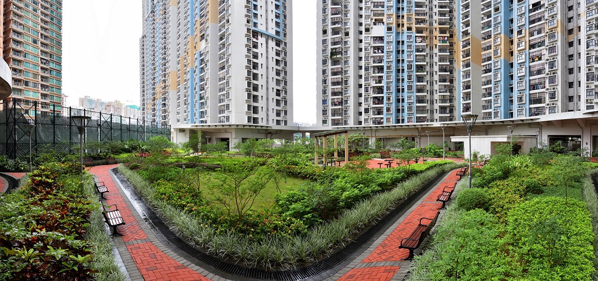氹仔湖畔大廈平台花園
