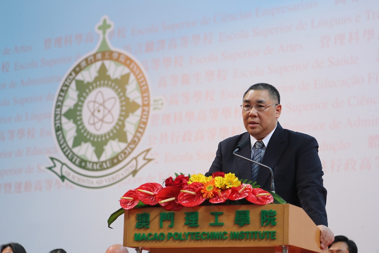 The Chief Executive addressed the graduation ceremony
